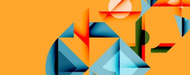 Çemberler soyut arkaplan çizgilerini kareler