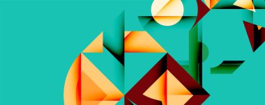 Çemberler soyut arkaplan çizgilerini kareler