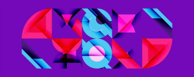 Çemberler soyut arkaplan çizgilerini kareler