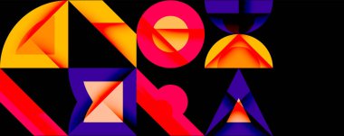 Çemberler soyut arkaplan çizgilerini kareler