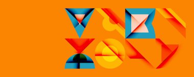 Çemberler soyut arkaplan çizgilerini kareler