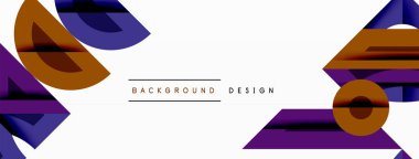 Dairesel ve yuvarlak elementlerin yer aldığı soyut geometrik arkaplan. Kalın kontrast, pürüzsüz gradyanlar, dinamik kompozisyon, fütüristik stil