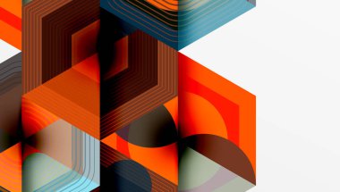 Yaratıcı altıgenler geometrik şekiller tasarımı