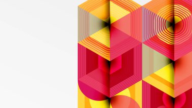 Altıgenler tasarımı geometrik soyut arkaplan