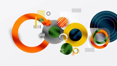 Soyut arkaplan - pürüzsüz eğimleri ve şeffaflığı olan katmanlı geometrik şekiller