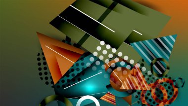 Renkli gradyanlı soyut arkaplan geometrik tasarımı