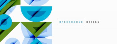 Dairesel ve yuvarlak elementlerin yer aldığı soyut geometrik arkaplan. Kalın kontrast, pürüzsüz gradyanlar, dinamik kompozisyon, fütüristik stil