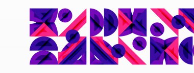 Soyut geometrik arkaplan şekilleri modern ve simetrik bir model oluşturur. Kalın kontrast, pürüzsüz gradyanlar, dinamik kompozisyon, fütüristik stil