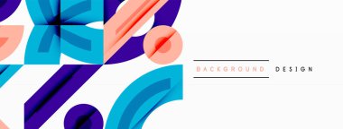 Soyut geometrik arkaplan şekilleri modern ve simetrik bir model oluşturur. Kalın kontrast, pürüzsüz gradyanlar, dinamik kompozisyon, fütüristik stil