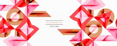 Çemberler soyut arkaplan çizgilerini kareler