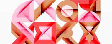 Çemberler soyut arkaplan çizgilerini kareler