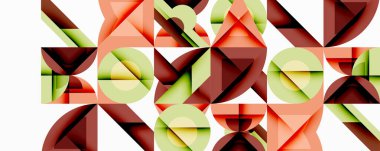 Çemberler soyut arkaplan çizgilerini kareler