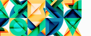 Çemberler soyut arkaplan çizgilerini kareler