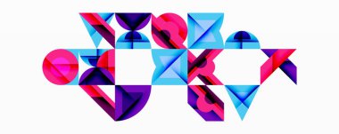 Çemberler soyut arkaplan çizgilerini kareler