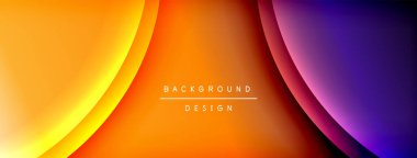 Parlak gökkuşağı stili renk eğrisi ve yuvarlak çizgi arkaplanı. Vector Illustration Duvar kağıdı, bayrak, illüstrasyon, iniş sayfası