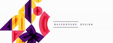 Dairesel ve yuvarlak elementlerin yer aldığı soyut geometrik arkaplan. Kalın kontrast, pürüzsüz gradyanlar, dinamik kompozisyon, fütüristik stil