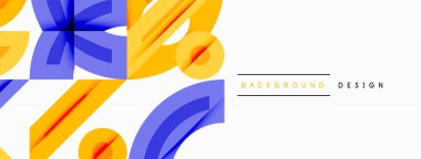 Soyut geometrik arkaplan şekilleri modern ve simetrik bir model oluşturur. Kalın kontrast, pürüzsüz gradyanlar, dinamik kompozisyon, fütüristik stil