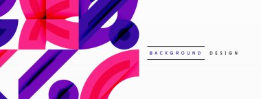 Soyut geometrik arkaplan şekilleri modern ve simetrik bir model oluşturur. Kalın kontrast, pürüzsüz gradyanlar, dinamik kompozisyon, fütüristik stil