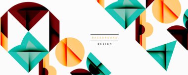 Çemberler soyut arkaplan çizgilerini kareler