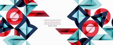 Çemberler soyut arkaplan çizgilerini kareler