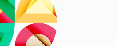 Birleştirilmiş açısal ve eğri şekilli soyut geometrik çizimler, pürüzsüz eğimli dinamik bileşimler ve kalın karşıtlıklar