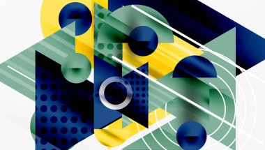 Parlak soyut arkaplan - parlak eğim tonlarıyla katmanlı üçgenler. Yarı şeffaf şekiller derinlik ve çağdaş estetik ekler