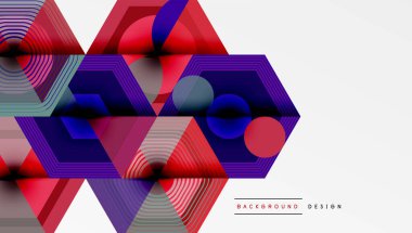 Altıgenler tasarımı geometrik soyut arkaplan