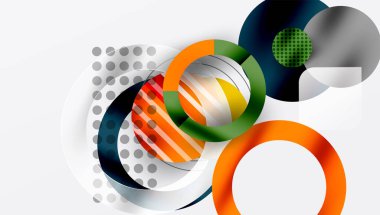 Soyut arkaplan - pürüzsüz eğimleri ve şeffaflığı olan katmanlı geometrik şekiller