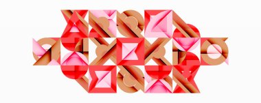 Çemberler soyut arkaplan çizgilerini kareler