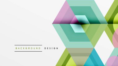 Yaratıcı altıgenler geometrik şekiller tasarımı