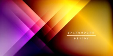 Dinamik gölge çizgileri geometrik şekiller