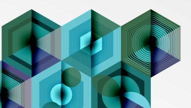 Altıgenler tasarımı geometrik soyut arkaplan