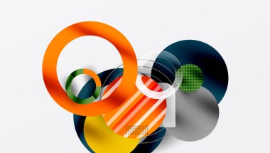 Soyut arkaplan - pürüzsüz eğimleri ve şeffaflığı olan katmanlı geometrik şekiller