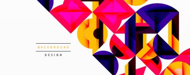 Çemberler soyut arkaplan çizgilerini kareler