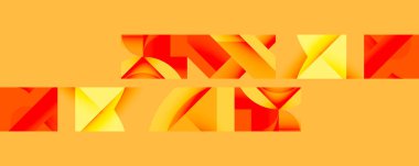 Birbirine kenetlenmiş dairesel ve açısal şekillerle soyut geometrik bileşim, pürüzsüz gradyanlar ve beyaz arkaplan üzerinde keskin karşıtlıklar