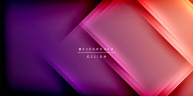 Gölge çizgileri olan etkileyici bir poster. Özellikler teknolojisi, minimalist ve iş temaları, parlak canlı renk şemaları