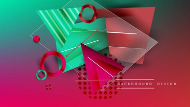 Renkli gradyanlı soyut arkaplan geometrik tasarımı