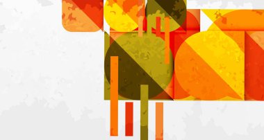 Kareler, daireler, üçgenler ve kumlu, gürültülü doku. Duvar Kağıdı, Sancak, Arkaplan, Kart, Kitap İllüstrasyonu, İniş Sayfası