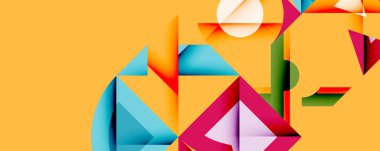 Çemberler soyut arkaplan çizgilerini kareler