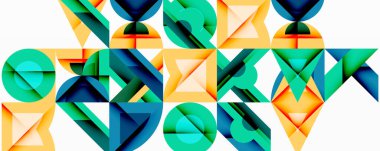 Çemberler soyut arkaplan çizgilerini kareler