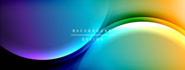 Parlak gökkuşağı stili renk eğrisi ve yuvarlak çizgi arkaplanı. Vector Illustration Duvar kağıdı, bayrak, illüstrasyon, iniş sayfası