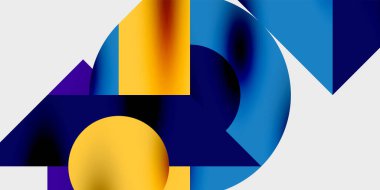 Hareketli soyut arka plan daireleri pürüzsüz gradyanlarla dinamik ve modern bir tasarım yaratıyor. Yaratıcı, teknolojik veya çağdaş temalı projeler için ideal