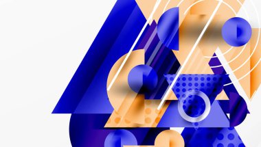 Parlak soyut arkaplan - parlak eğim tonlarıyla katmanlı üçgenler. Yarı şeffaf şekiller derinlik ve çağdaş estetik ekler