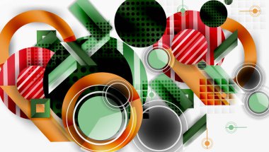 Dinamik karmaşık geometrik soyut arkaplan