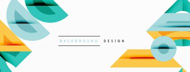 Dairesel ve yuvarlak elementlerin yer aldığı soyut geometrik arkaplan. Kalın kontrast, pürüzsüz gradyanlar, dinamik kompozisyon, fütüristik stil