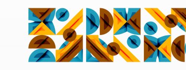 Soyut geometrik arkaplan şekilleri modern ve simetrik bir model oluşturur. Kalın kontrast, pürüzsüz gradyanlar, dinamik kompozisyon, fütüristik stil