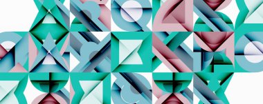 Çemberler soyut arkaplan çizgilerini kareler