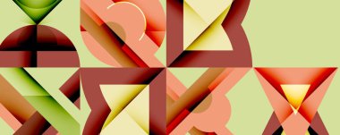 Çemberler soyut arkaplan çizgilerini kareler