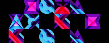 Çemberler soyut arkaplan çizgilerini kareler