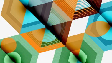 Altıgenler tasarımı geometrik soyut arkaplan